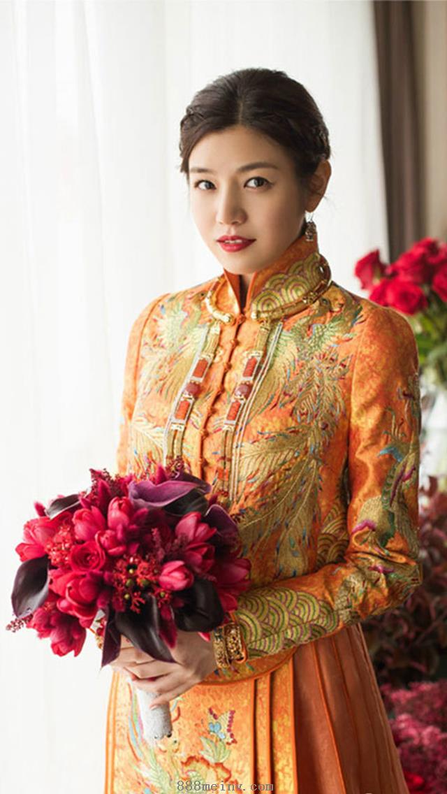 陈妍希中式婚服唯美写真照片