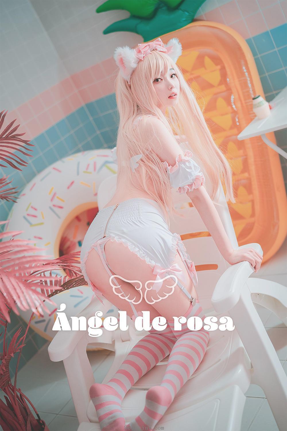 COSPLAY,居家美女 BamBi - ángel de Rosa 写真套图【49P】